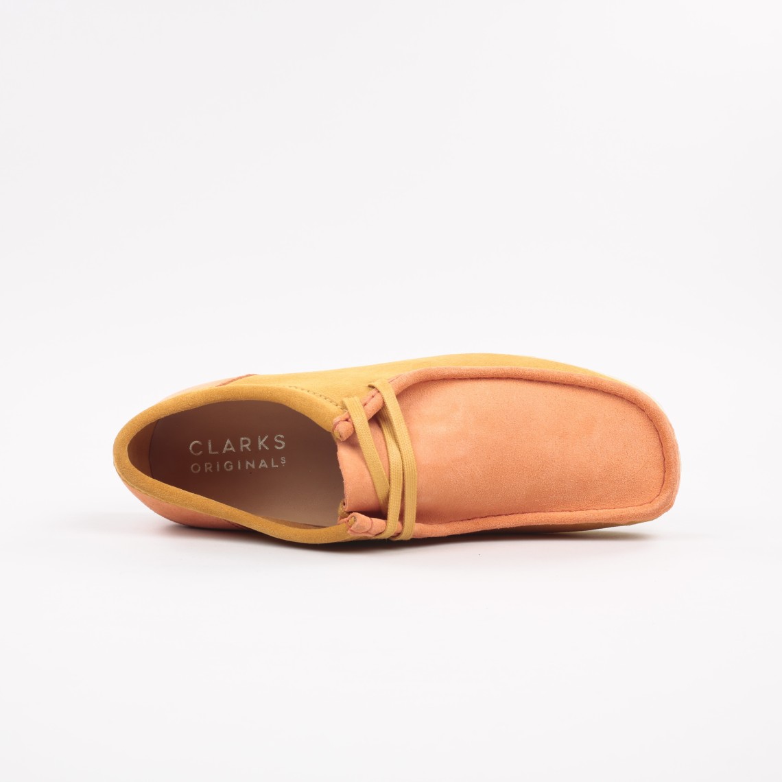Clarks Originals Womens Wallabee Orange Check — ZIGZAG Footwear